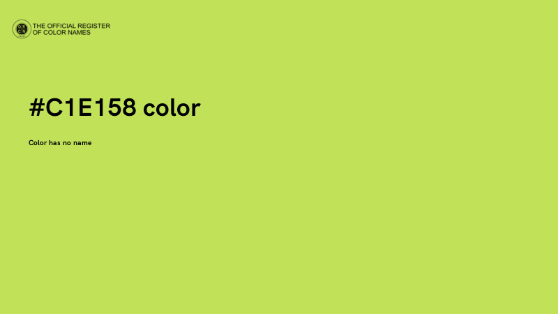 #C1E158 color image
