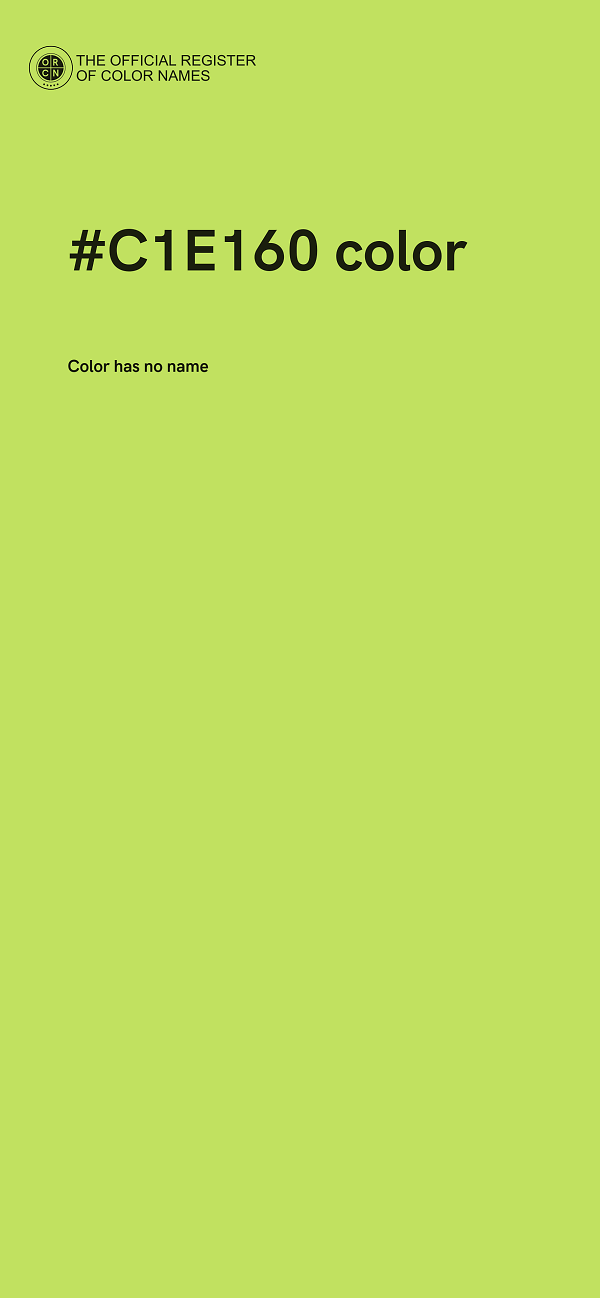 #C1E160 color image