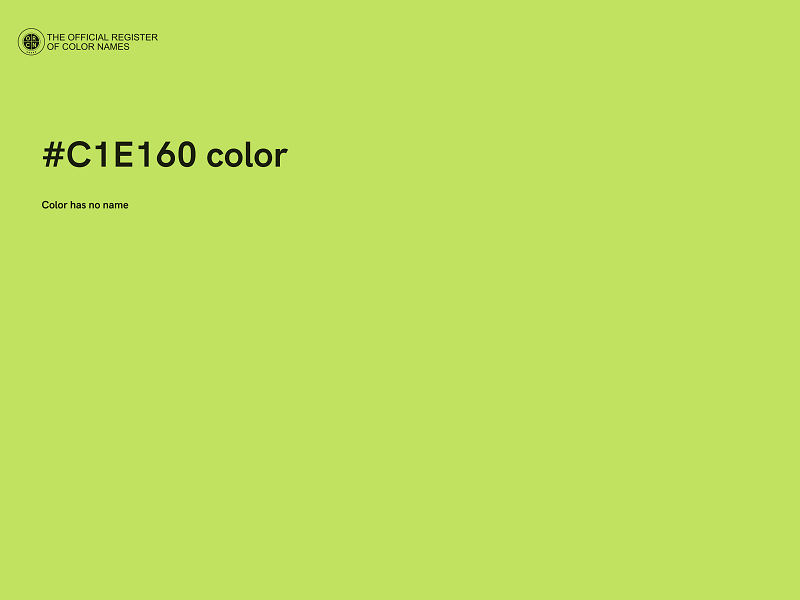 #C1E160 color image