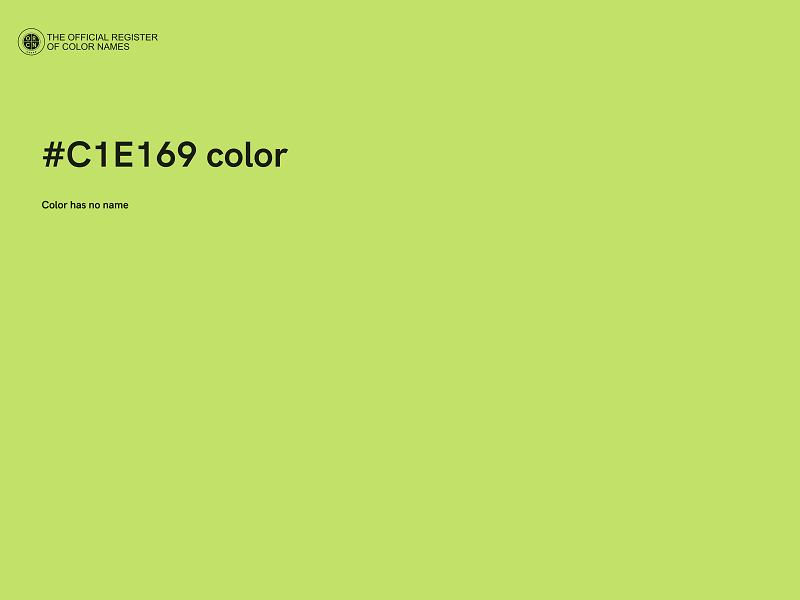 #C1E169 color image