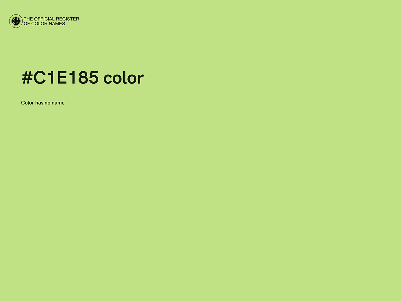 #C1E185 color image