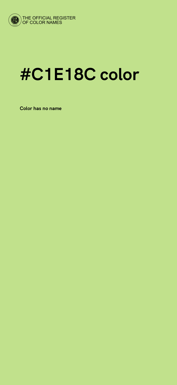 #C1E18C color image