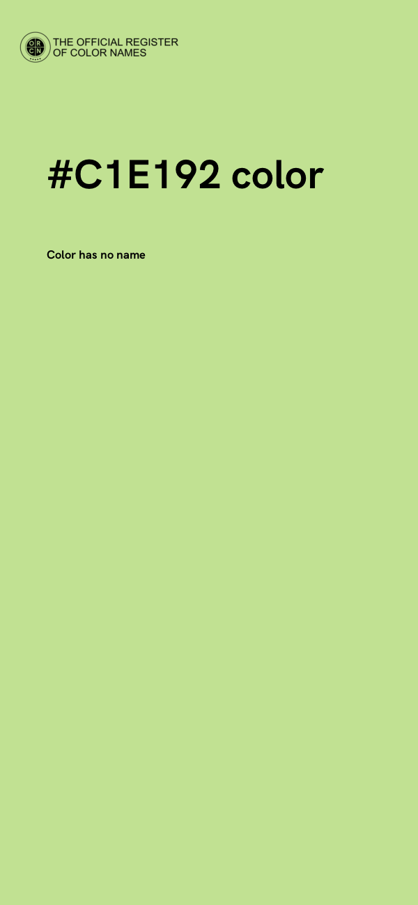 #C1E192 color image