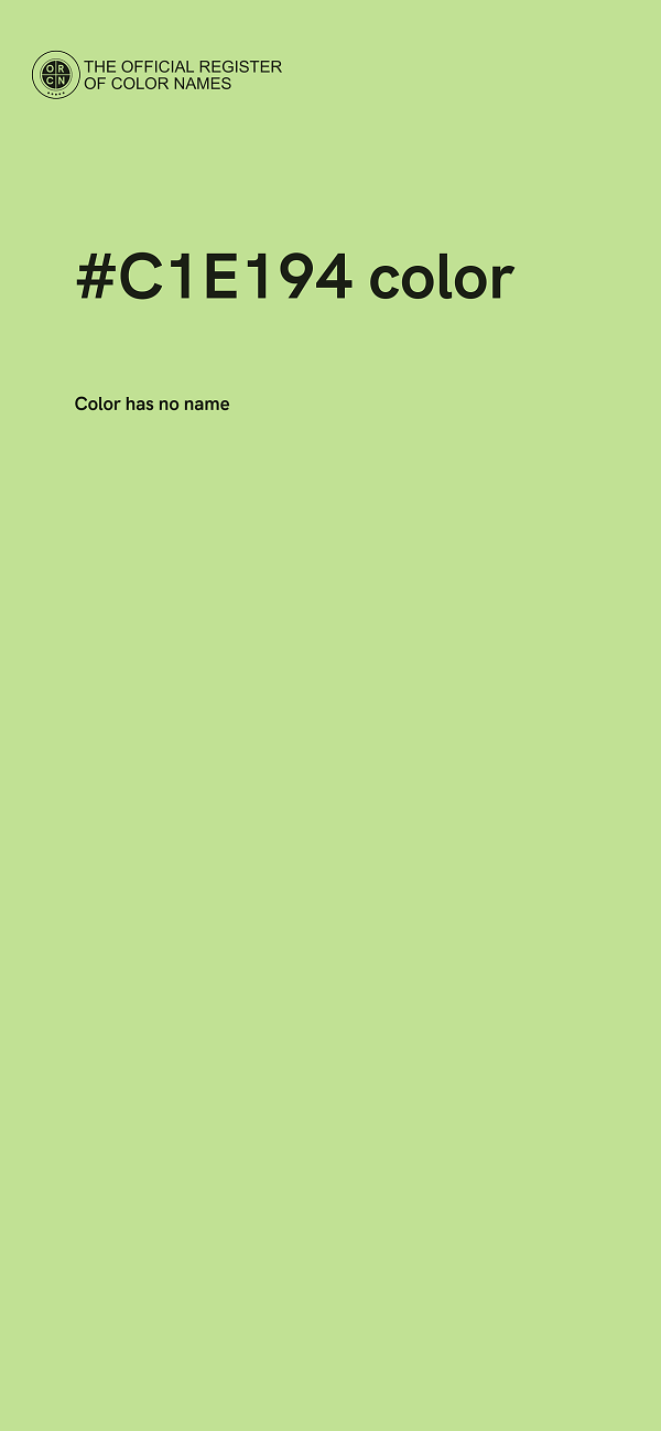 #C1E194 color image