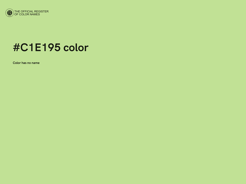 #C1E195 color image