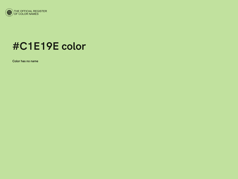 #C1E19E color image