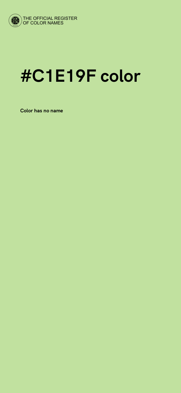 #C1E19F color image