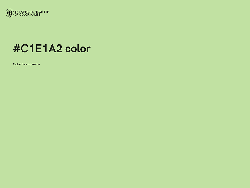 #C1E1A2 color image