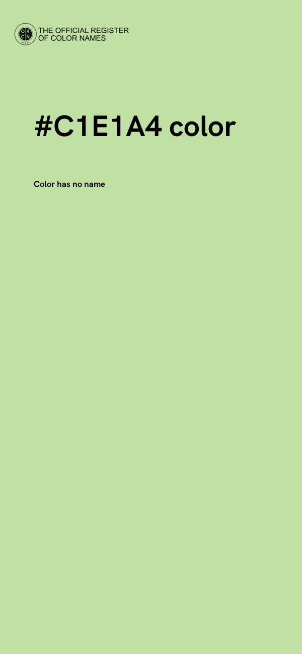 #C1E1A4 color image