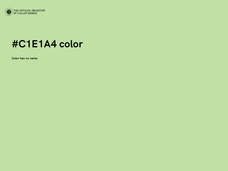 #C1E1A4 color image