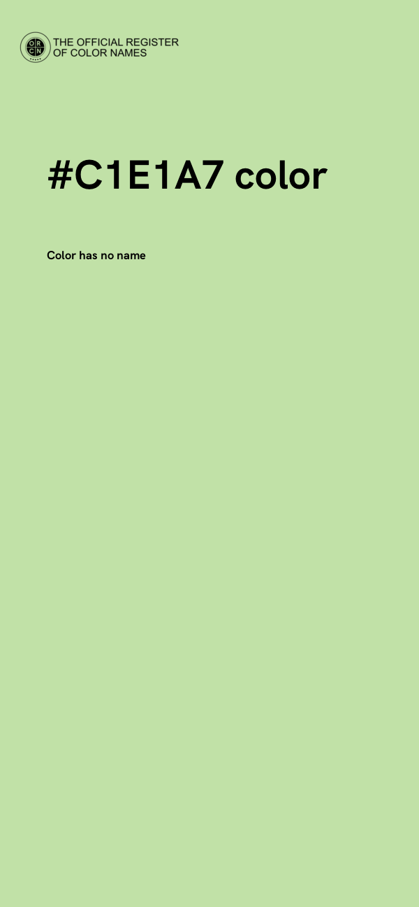 #C1E1A7 color image