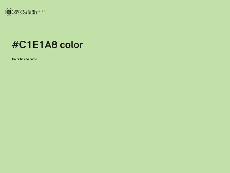 #C1E1A8 color image