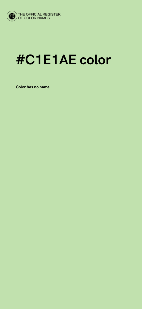 #C1E1AE color image