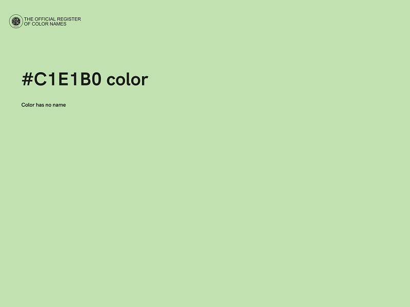 #C1E1B0 color image