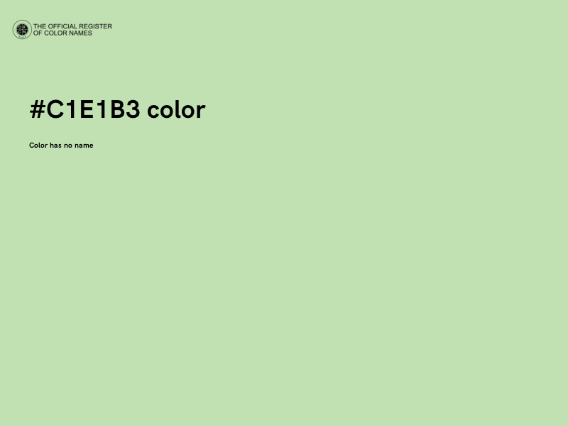 #C1E1B3 color image