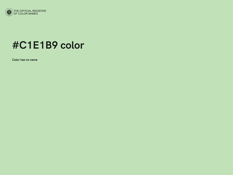 #C1E1B9 color image