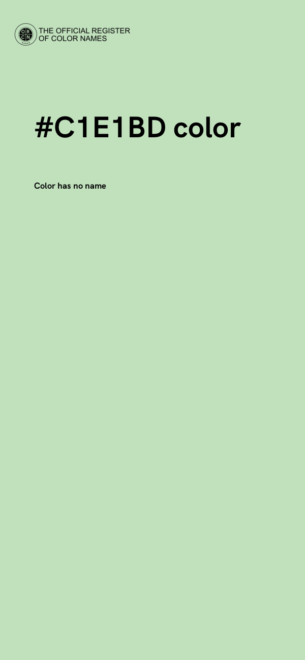 #C1E1BD color image