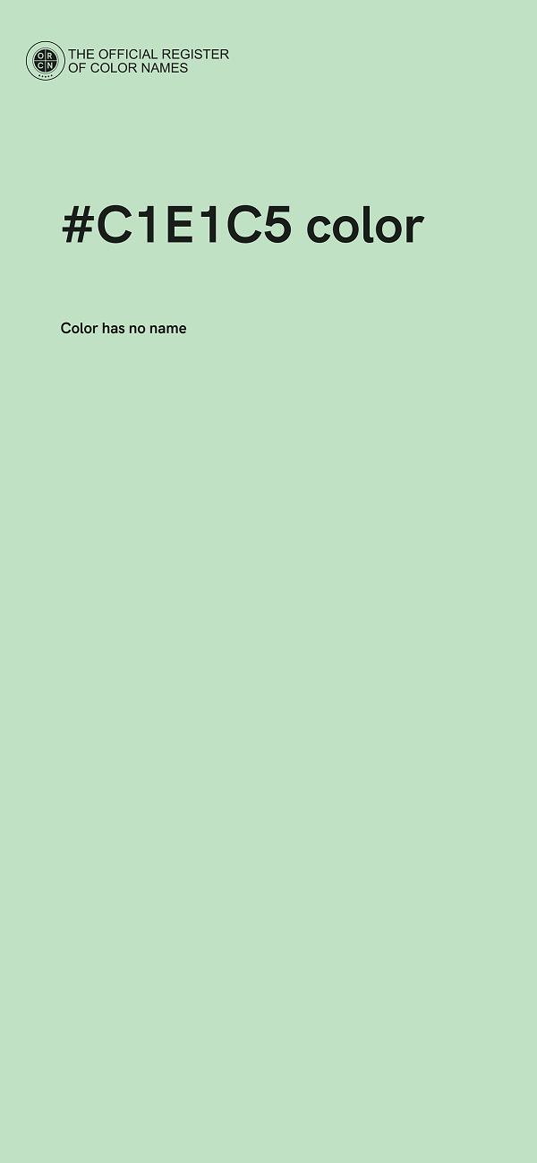 #C1E1C5 color image