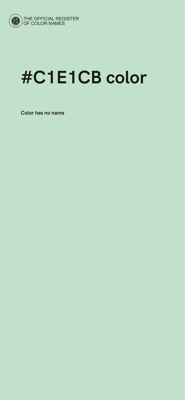 #C1E1CB color image