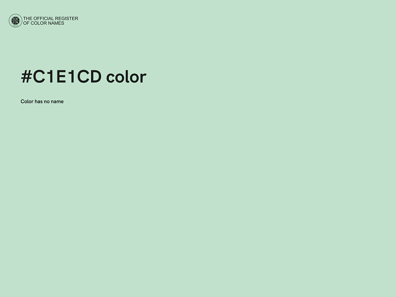 #C1E1CD color image