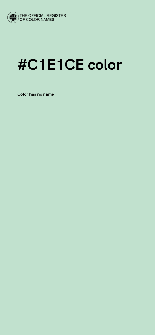 #C1E1CE color image