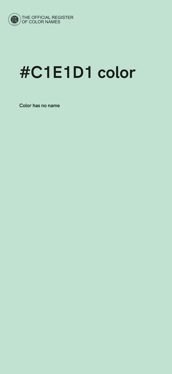 #C1E1D1 color image