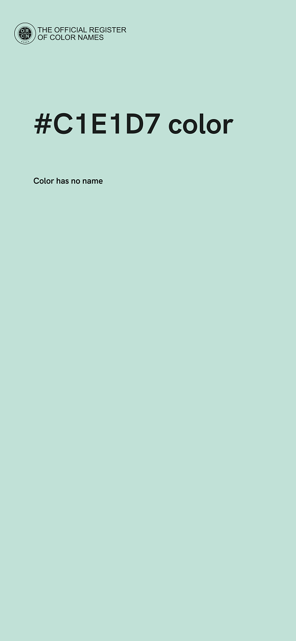 #C1E1D7 color image