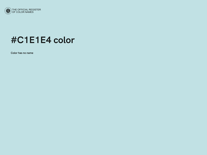 #C1E1E4 color image
