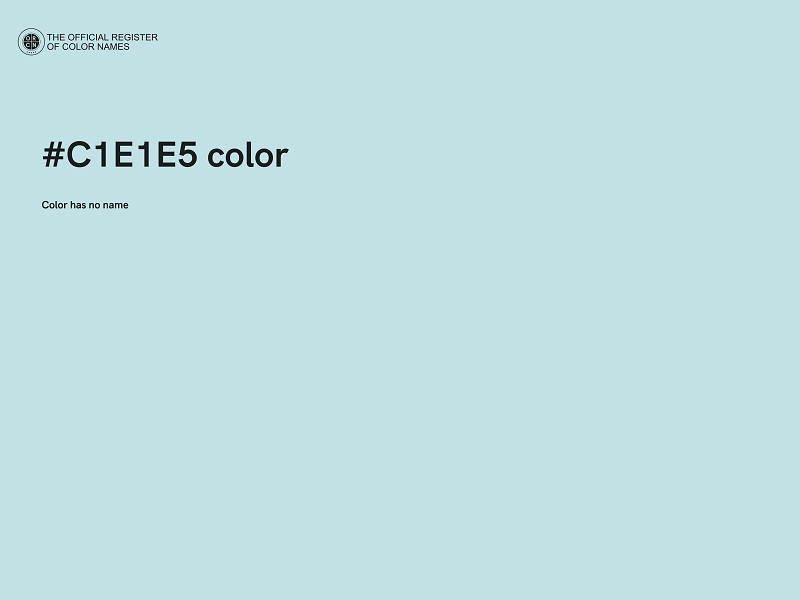#C1E1E5 color image
