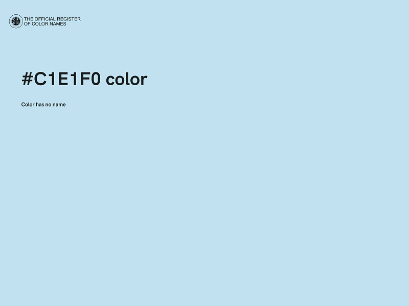 #C1E1F0 color image