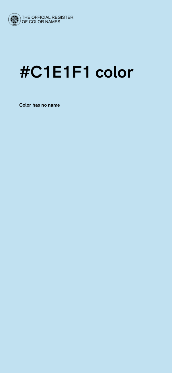 #C1E1F1 color image