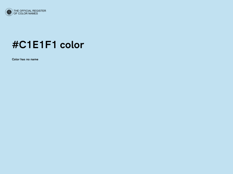 #C1E1F1 color image