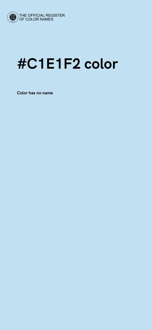 #C1E1F2 color image