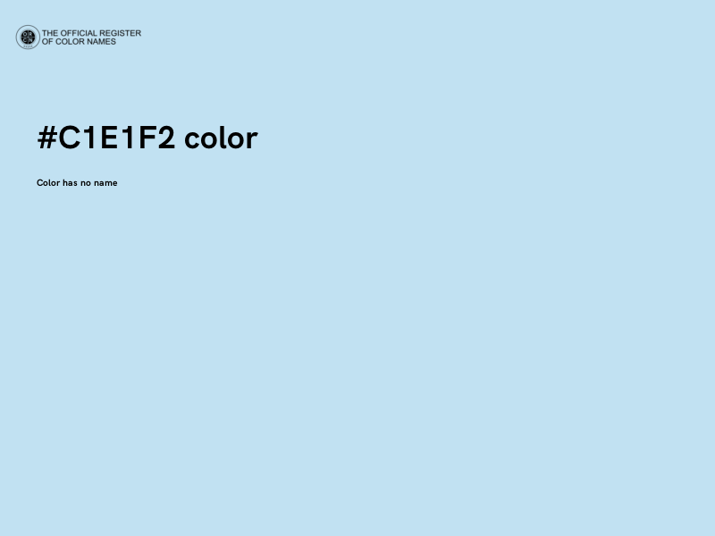 #C1E1F2 color image
