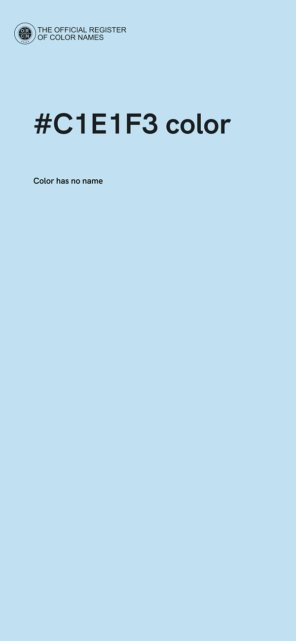 #C1E1F3 color image