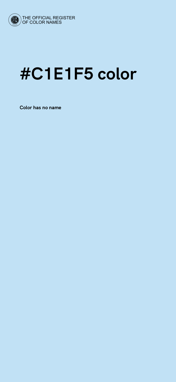 #C1E1F5 color image