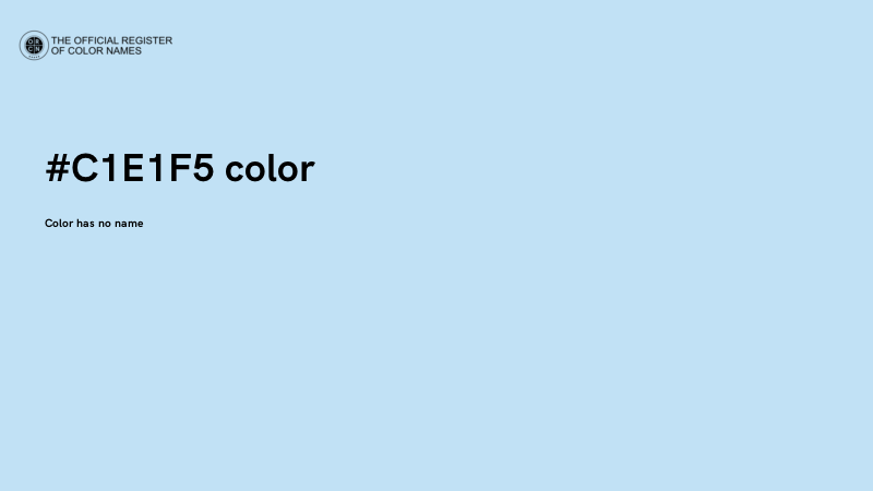 #C1E1F5 color image