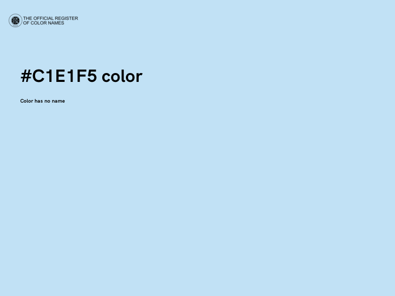#C1E1F5 color image