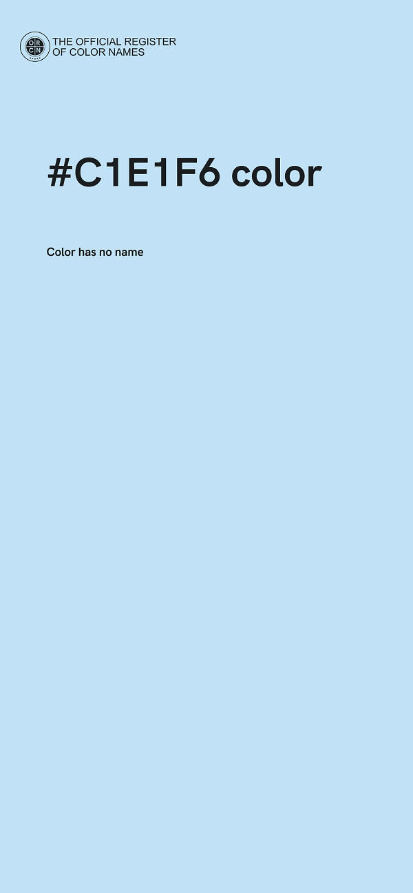 #C1E1F6 color image