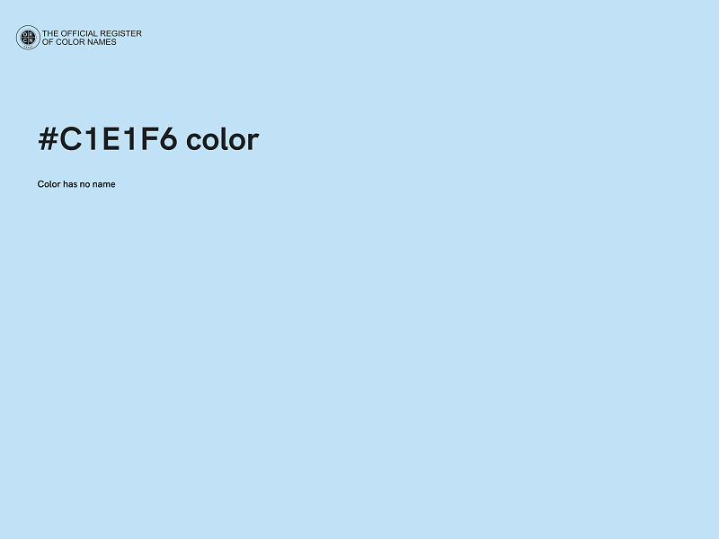 #C1E1F6 color image