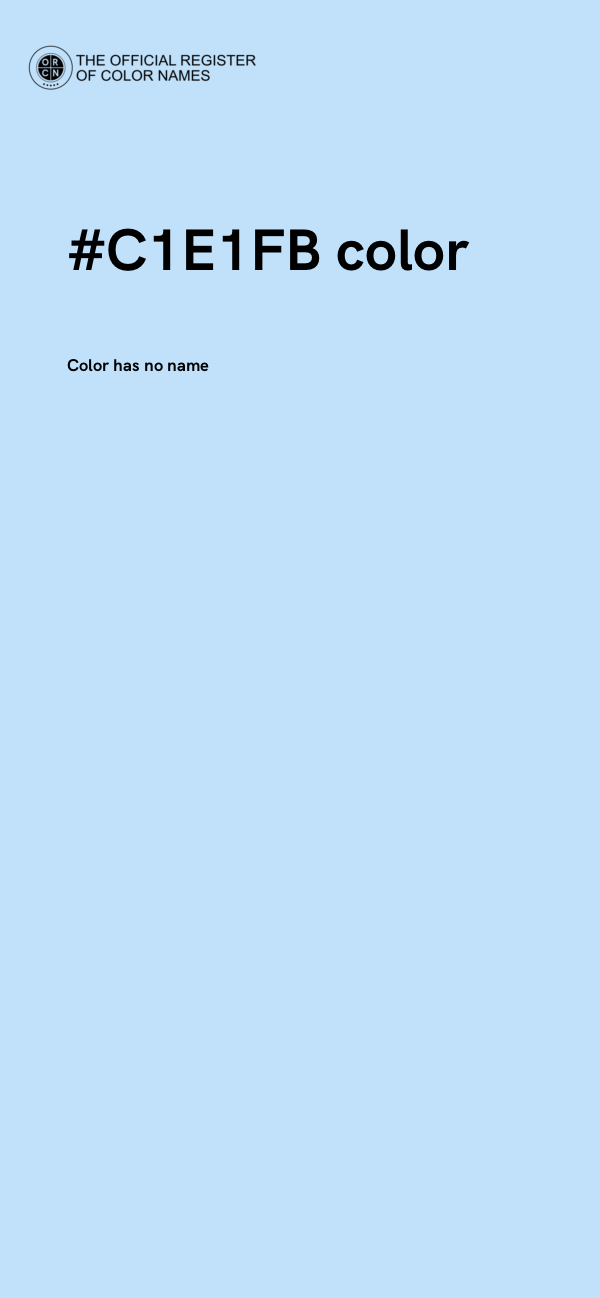 #C1E1FB color image