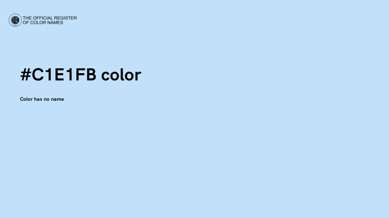 #C1E1FB color image