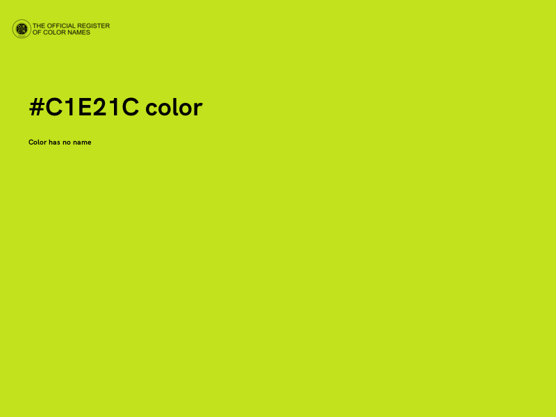 #C1E21C color image