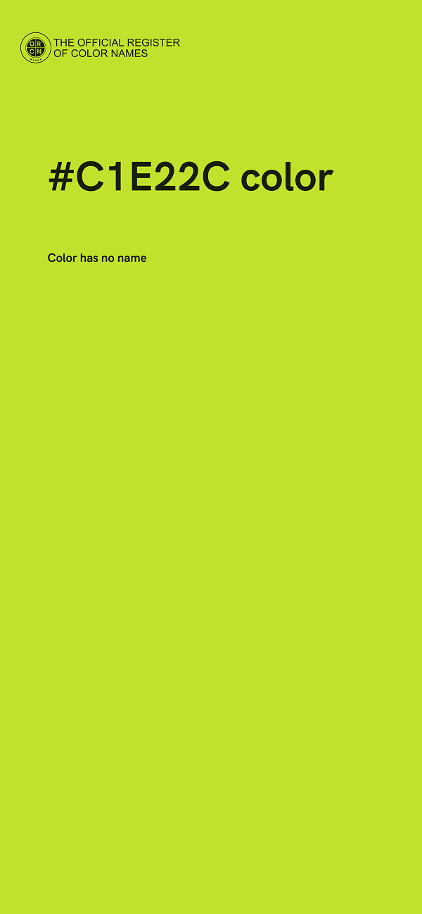 #C1E22C color image