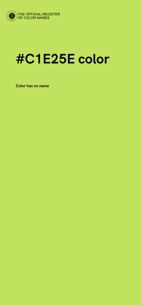 #C1E25E color image