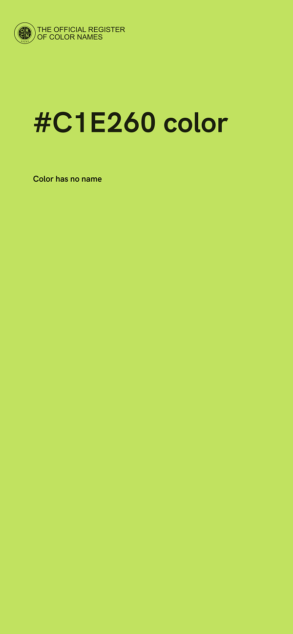 #C1E260 color image