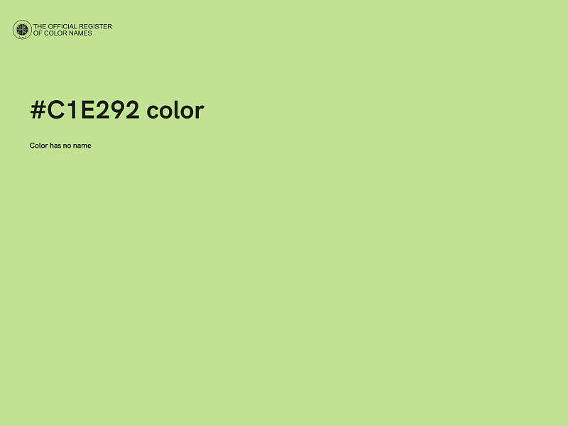 #C1E292 color image