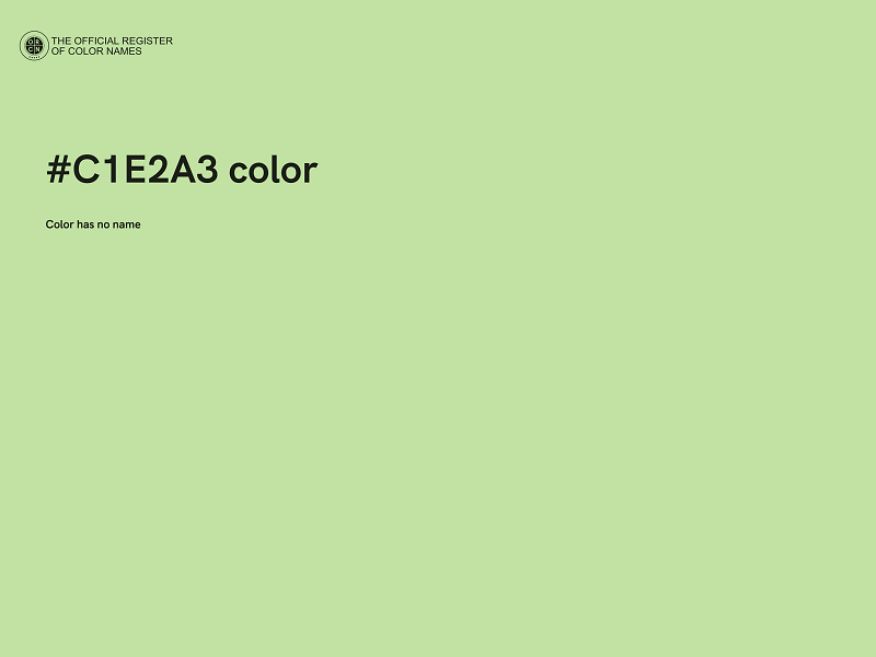 #C1E2A3 color image