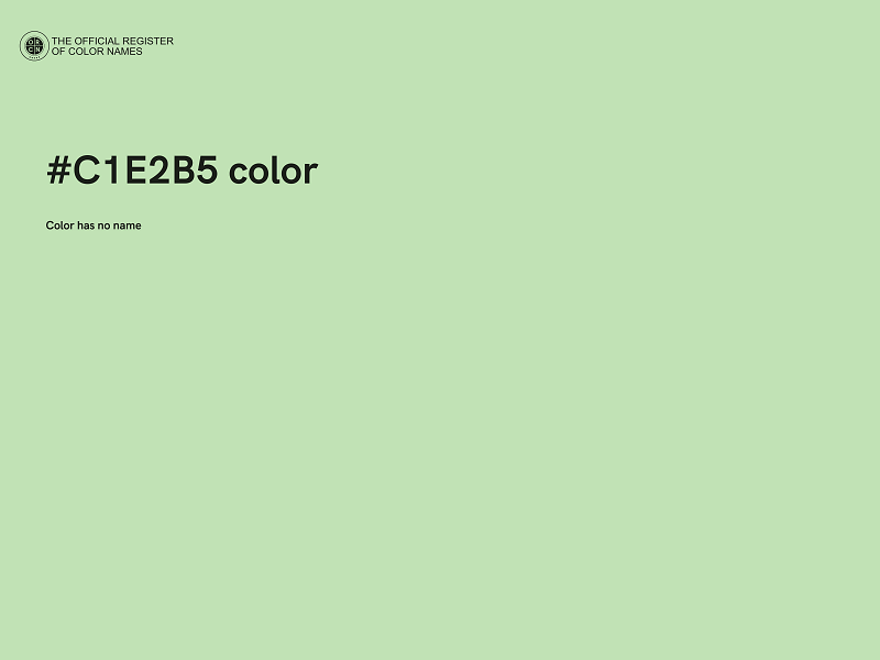 #C1E2B5 color image