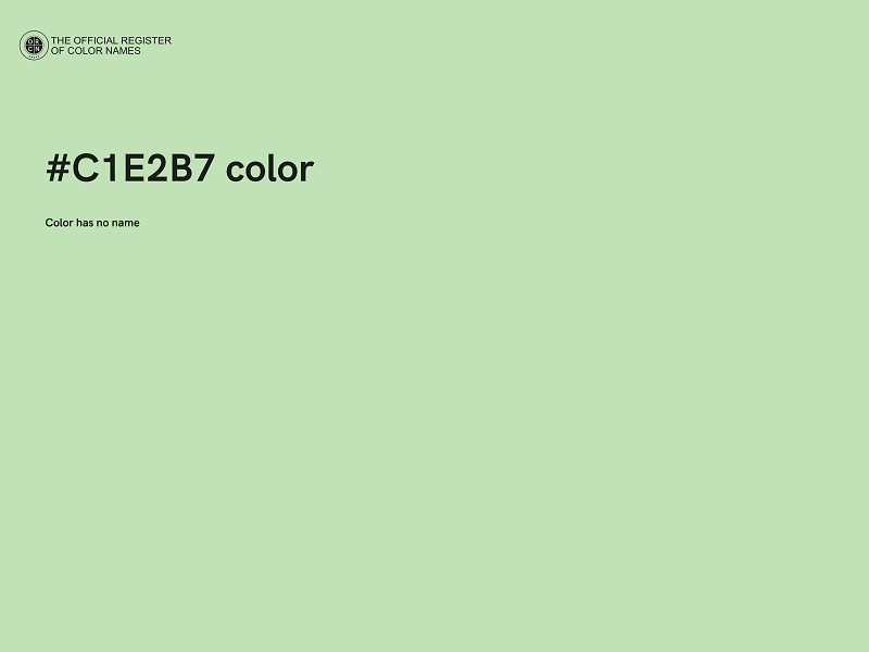 #C1E2B7 color image